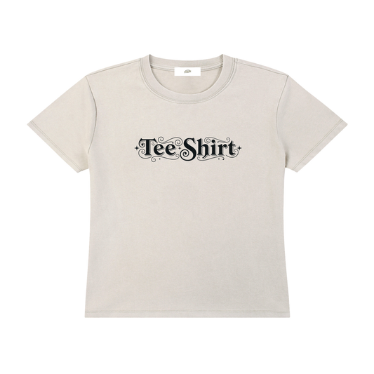 "Tee Shirt" - Women's Vintage Wash Drop Shoulder T-shirt