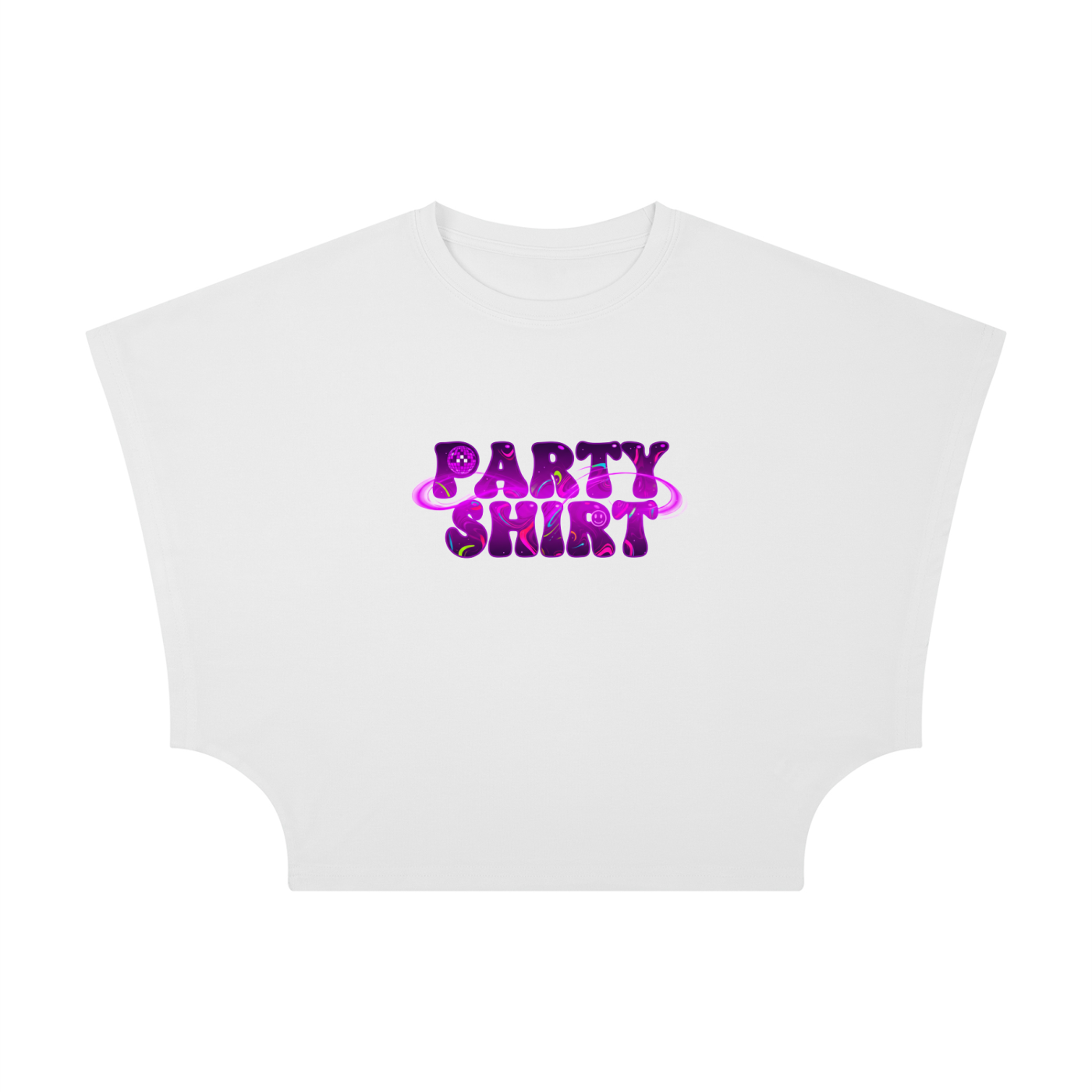 "Party Shirt" - Women's Cropped Dolman T-Shirt