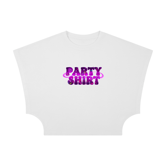 "Party Shirt" - Women's Cropped Dolman T-Shirt