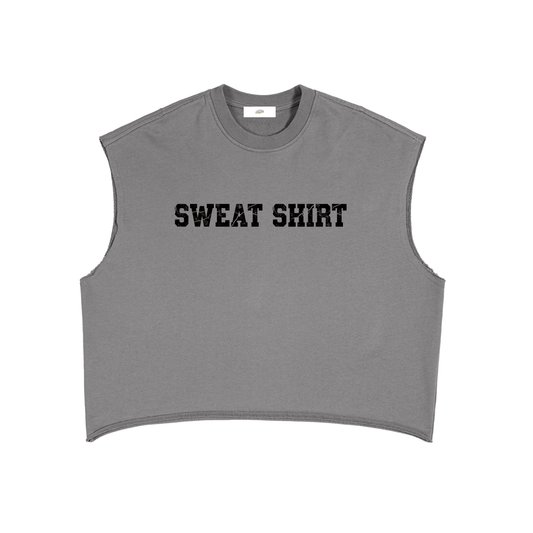 "Sweat Shirt" - Men's French Terry Boxy Tank Top