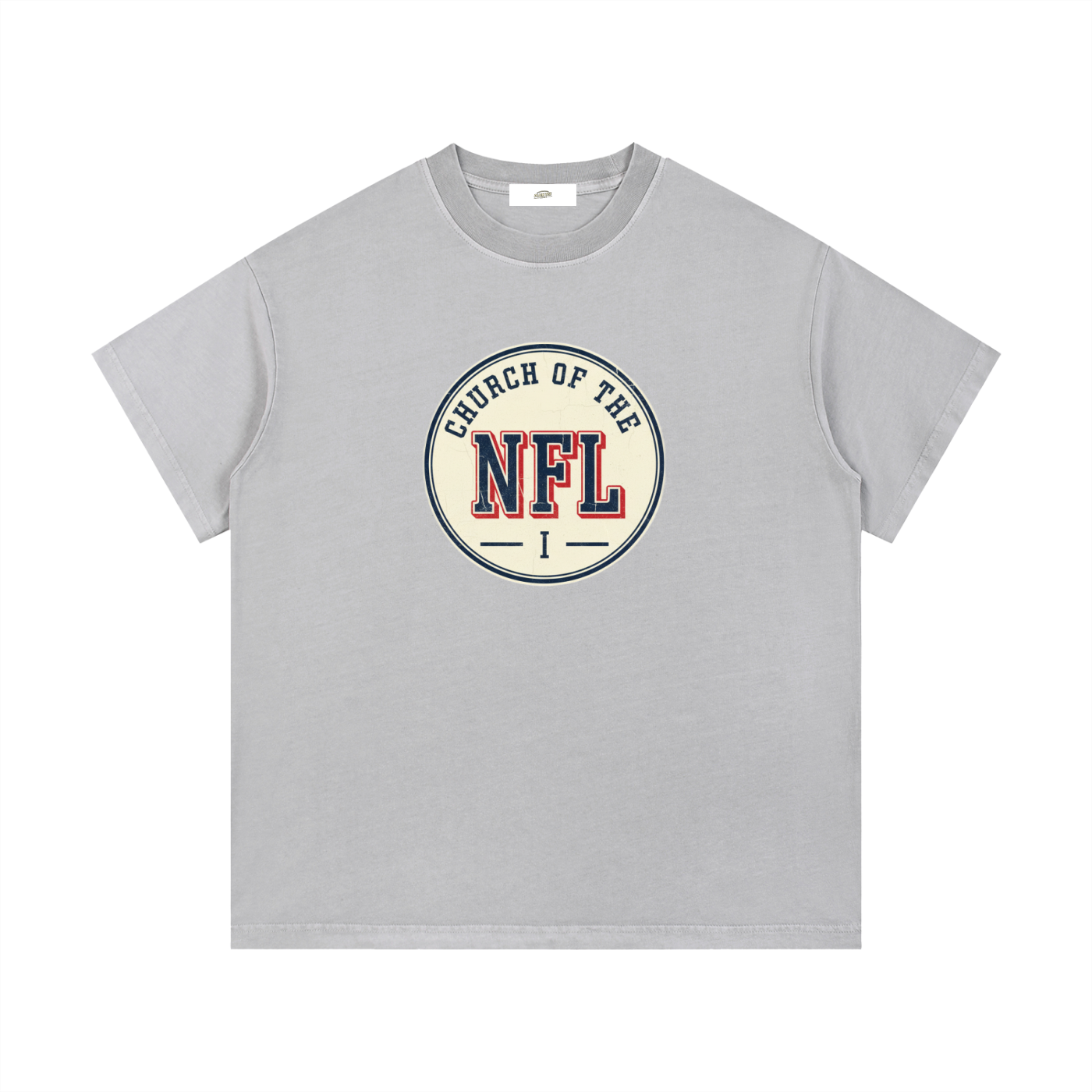 "Church of the NFL" - Vintage Wash Cotton T-Shirt