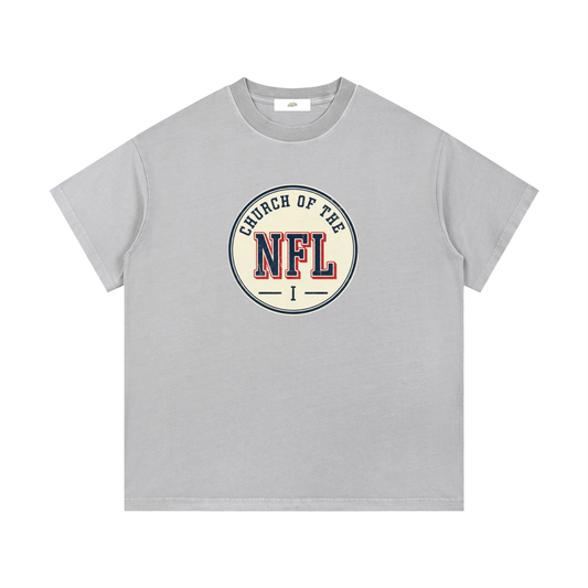 "Church of the NFL" - Vintage Wash Cotton T-Shirt