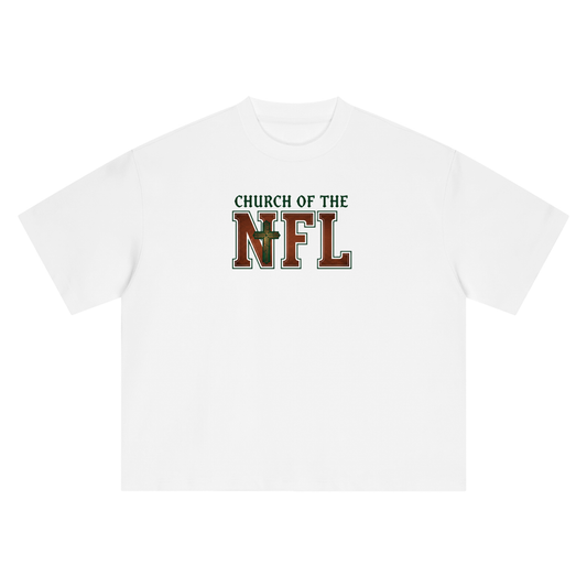 "Church of the NFL" - Boxy Oversized T-Shirt