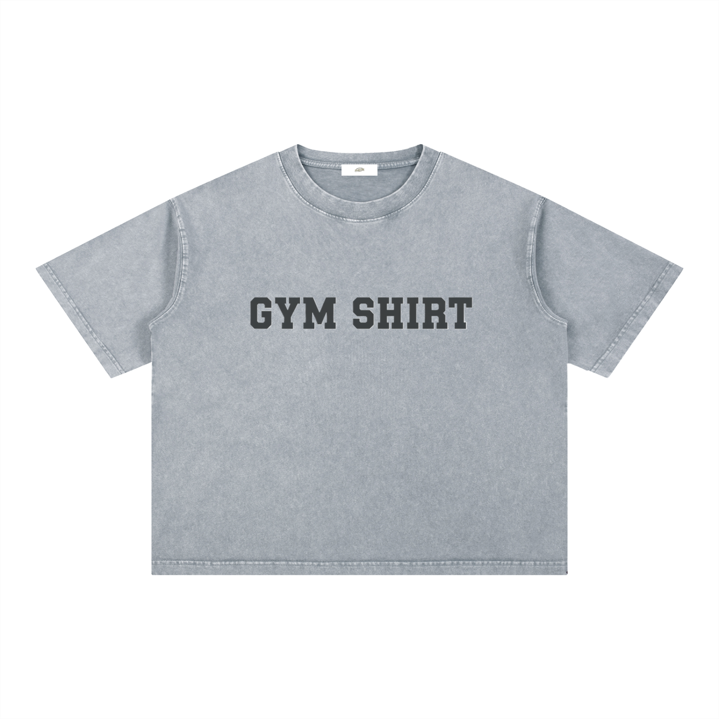 "Gym Shirt" - Mineral Wash Boxy Cotton T-Shirt