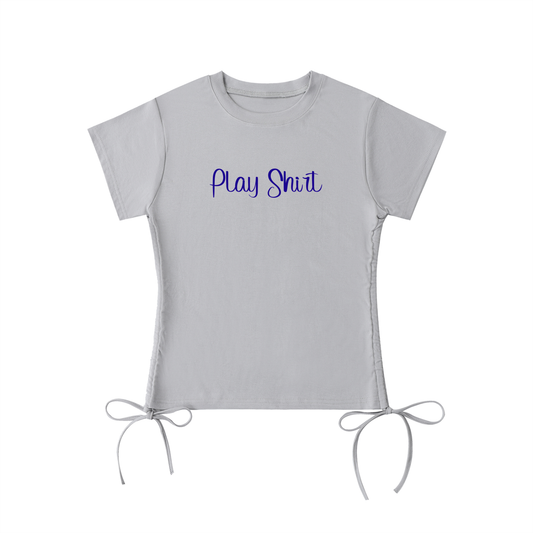 "Play Shirt" - Women's Essential Drawstring T-Shirt