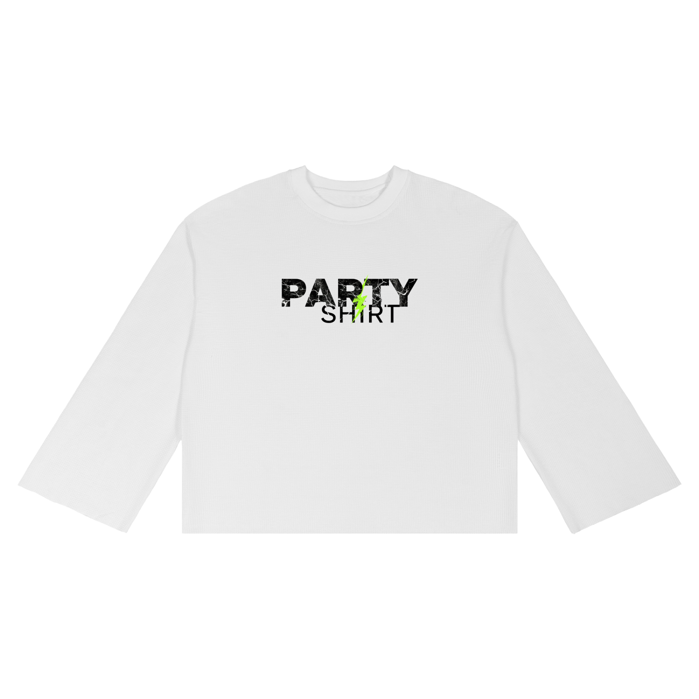 "Party Shirt" - Unisex Waffle Raw Edge T-Shirt