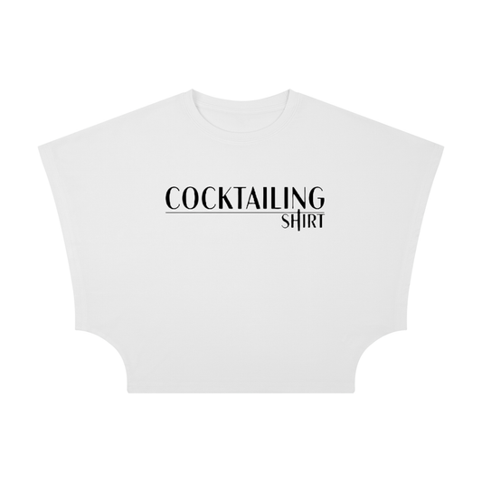 "Cocktailing Shirt" - Women's Cropped Dolman T-Shirt