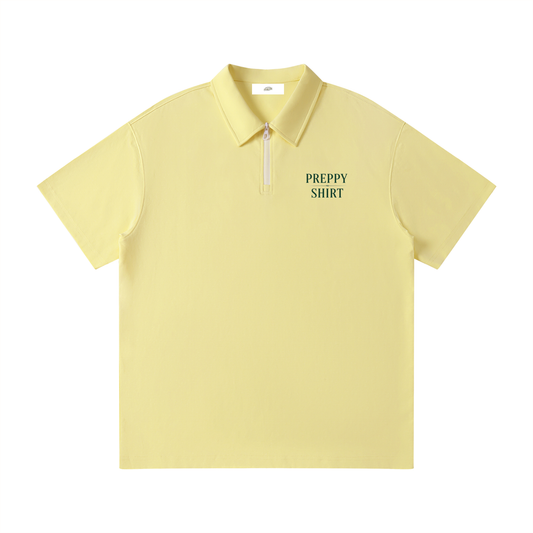 "Preppy Shirt" - Unisex Quarter-Zip Polo Shirt