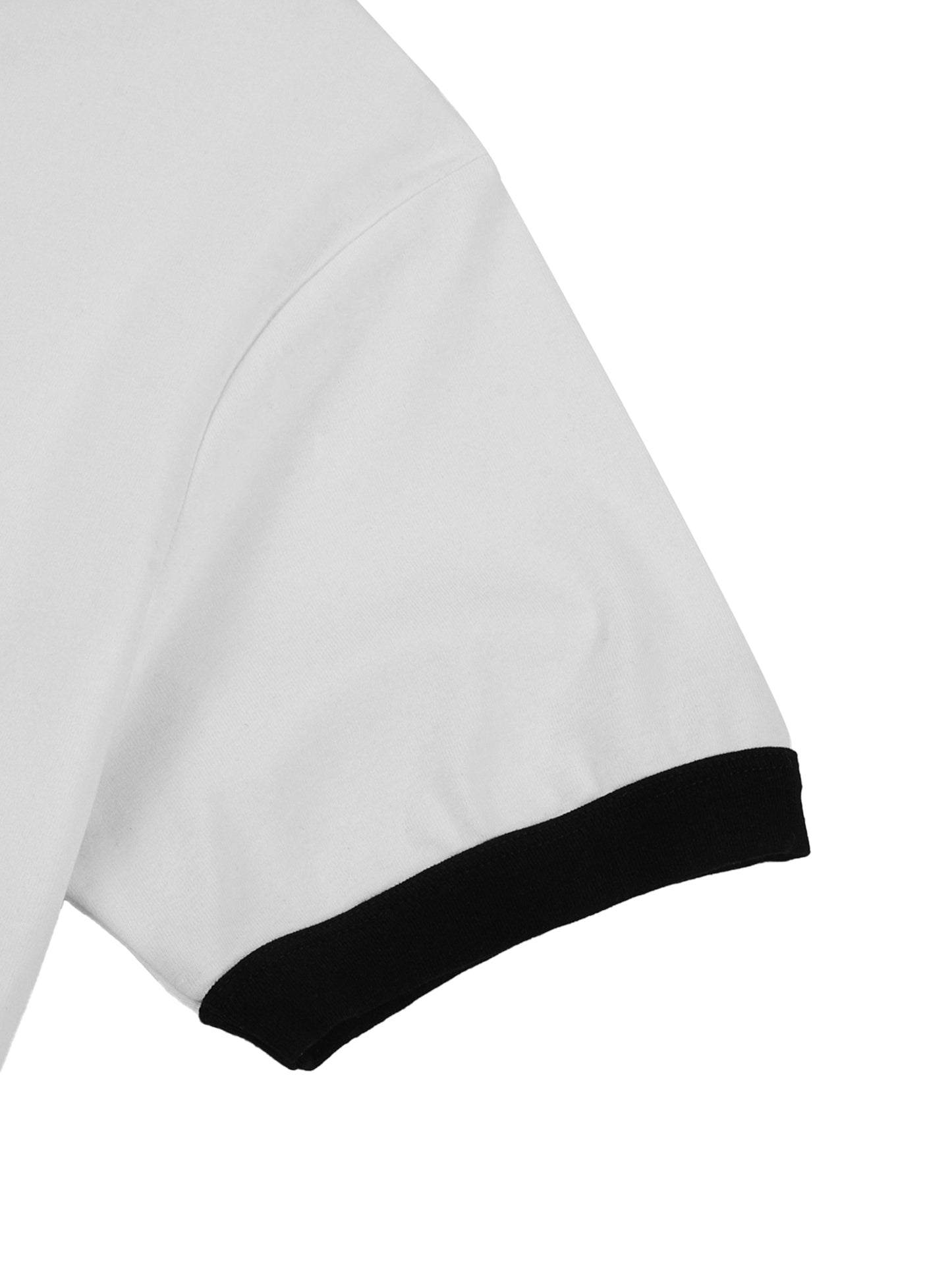 "ELVIS has left the building" - Contrast Edge Ribbed Crewneck T-Shirt