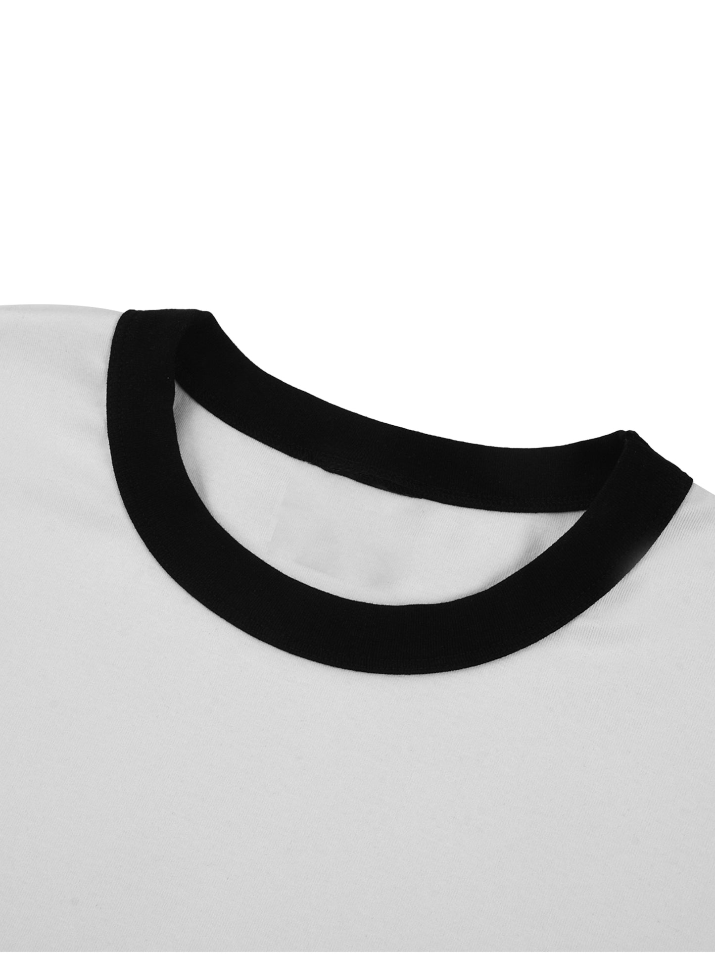 "ELVIS has left the building" - Contrast Edge Ribbed Crewneck T-Shirt